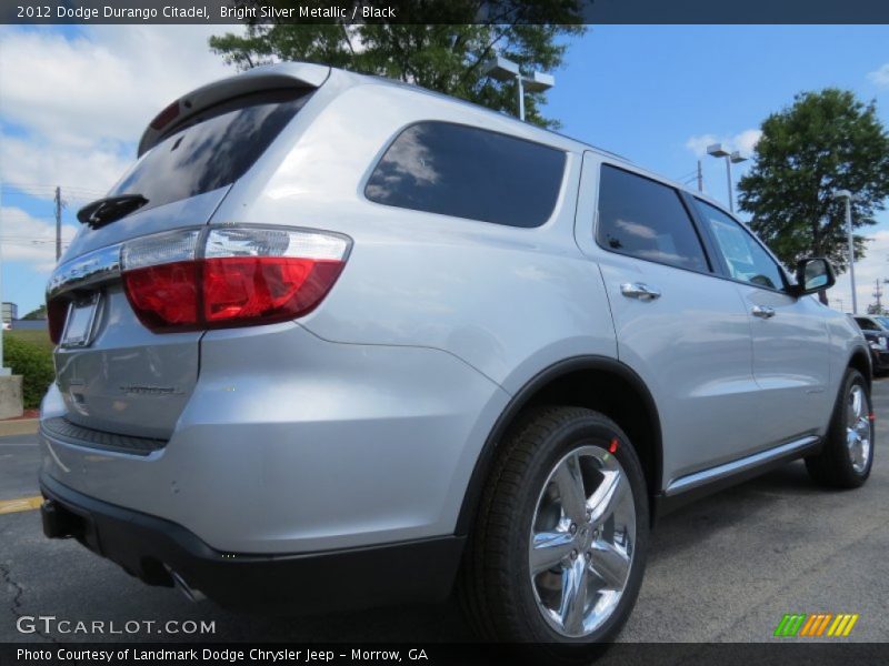 Bright Silver Metallic / Black 2012 Dodge Durango Citadel