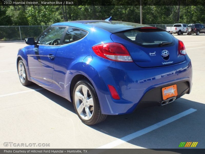 Marathon Blue / Black 2012 Hyundai Veloster