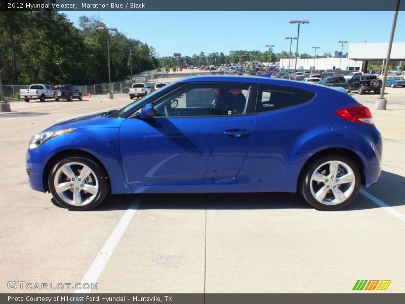 Marathon Blue / Black 2012 Hyundai Veloster
