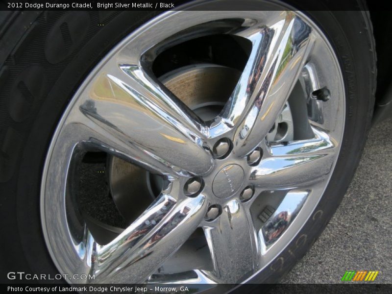 Bright Silver Metallic / Black 2012 Dodge Durango Citadel