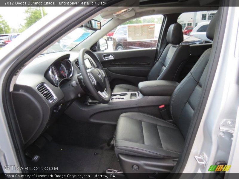 Bright Silver Metallic / Black 2012 Dodge Durango Citadel