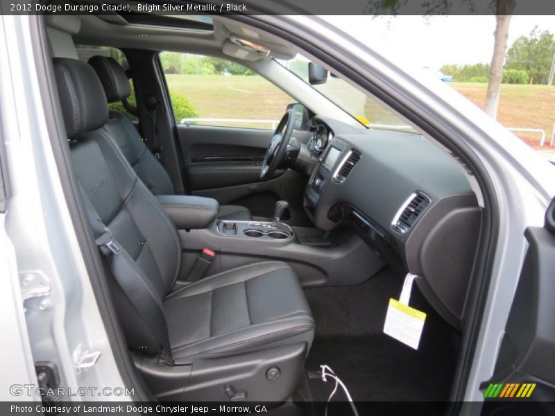 Bright Silver Metallic / Black 2012 Dodge Durango Citadel