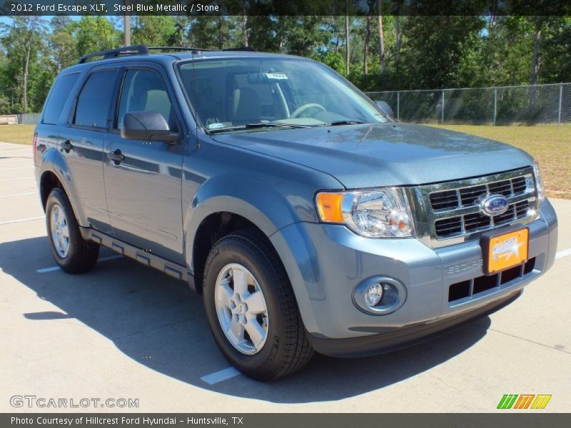 Steel Blue Metallic / Stone 2012 Ford Escape XLT