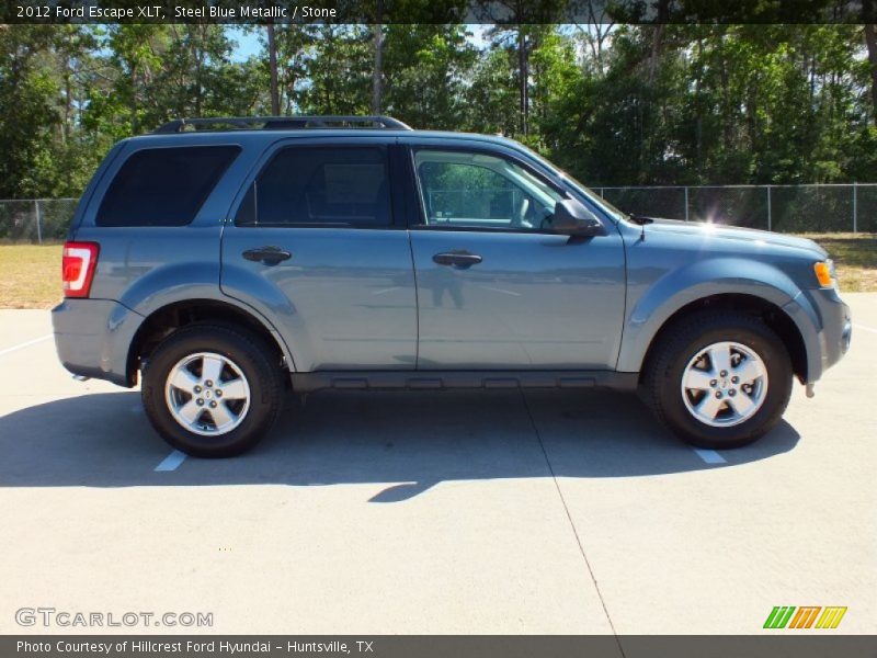 Steel Blue Metallic / Stone 2012 Ford Escape XLT