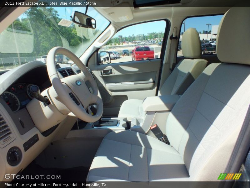 Steel Blue Metallic / Stone 2012 Ford Escape XLT