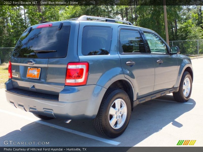 Steel Blue Metallic / Stone 2012 Ford Escape XLT