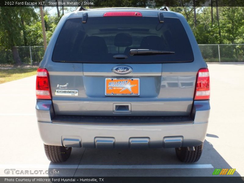 Steel Blue Metallic / Stone 2012 Ford Escape XLT