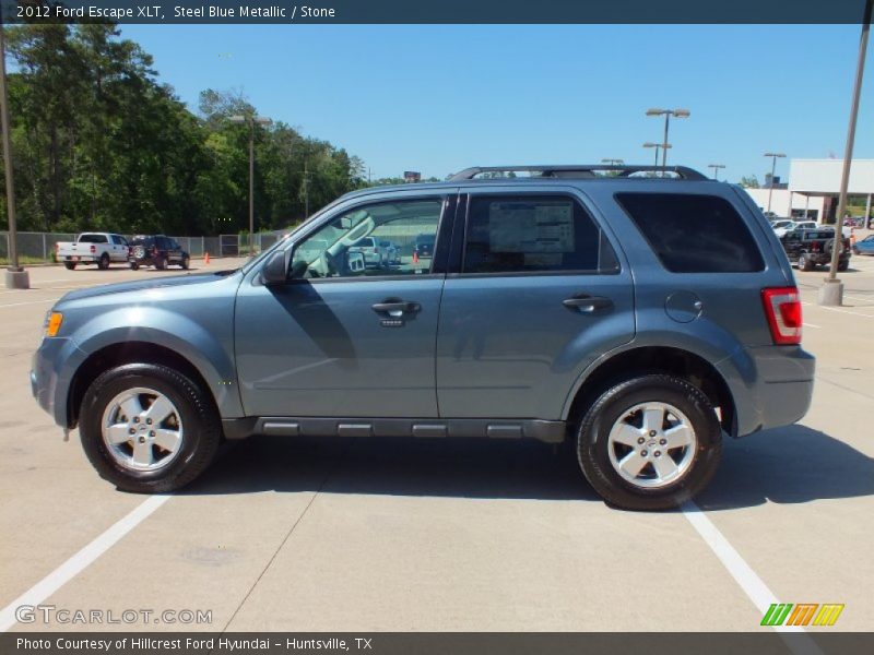 Steel Blue Metallic / Stone 2012 Ford Escape XLT