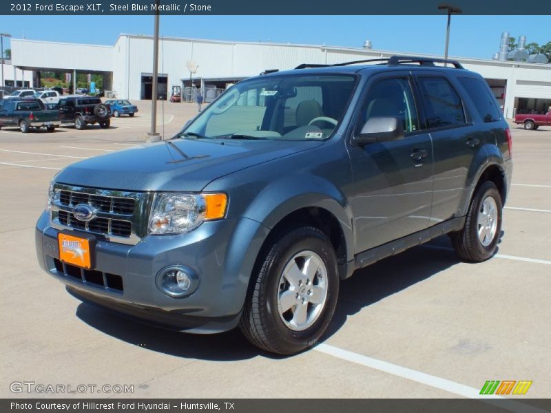 Steel Blue Metallic / Stone 2012 Ford Escape XLT