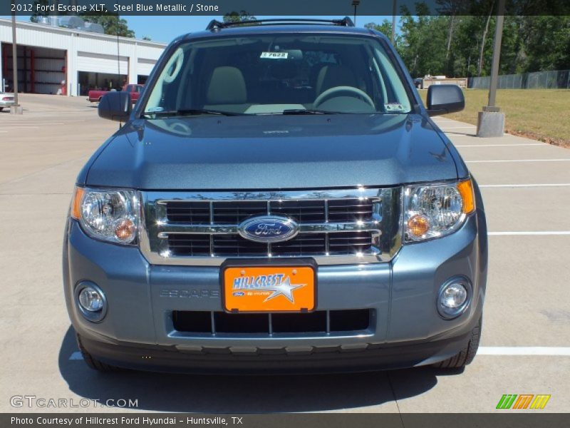 Steel Blue Metallic / Stone 2012 Ford Escape XLT