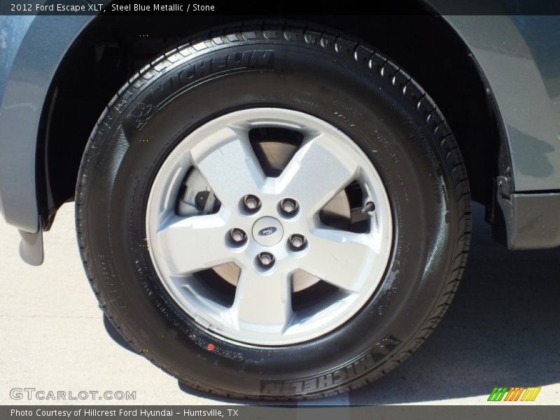 Steel Blue Metallic / Stone 2012 Ford Escape XLT