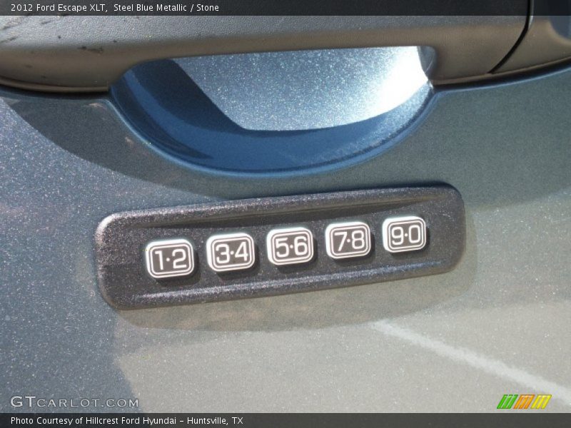 Steel Blue Metallic / Stone 2012 Ford Escape XLT