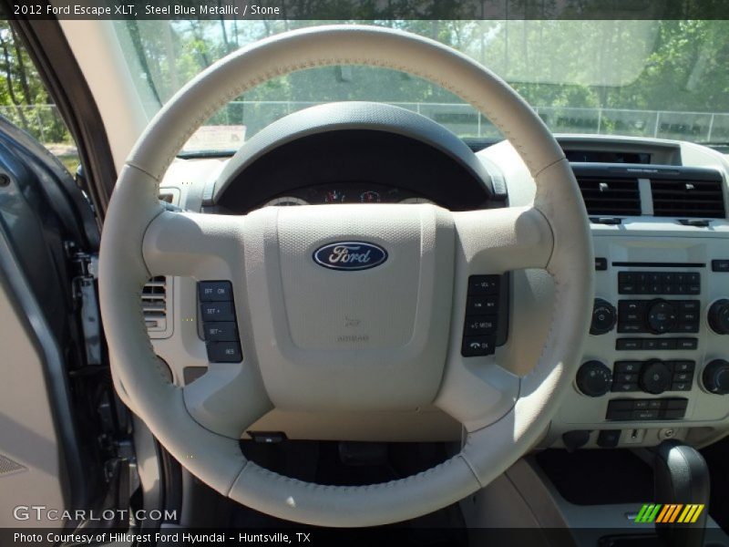 Steel Blue Metallic / Stone 2012 Ford Escape XLT