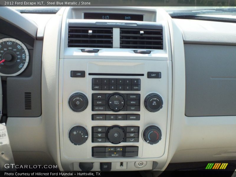 Steel Blue Metallic / Stone 2012 Ford Escape XLT