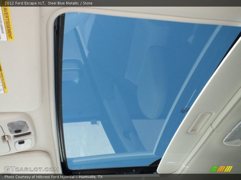 Steel Blue Metallic / Stone 2012 Ford Escape XLT