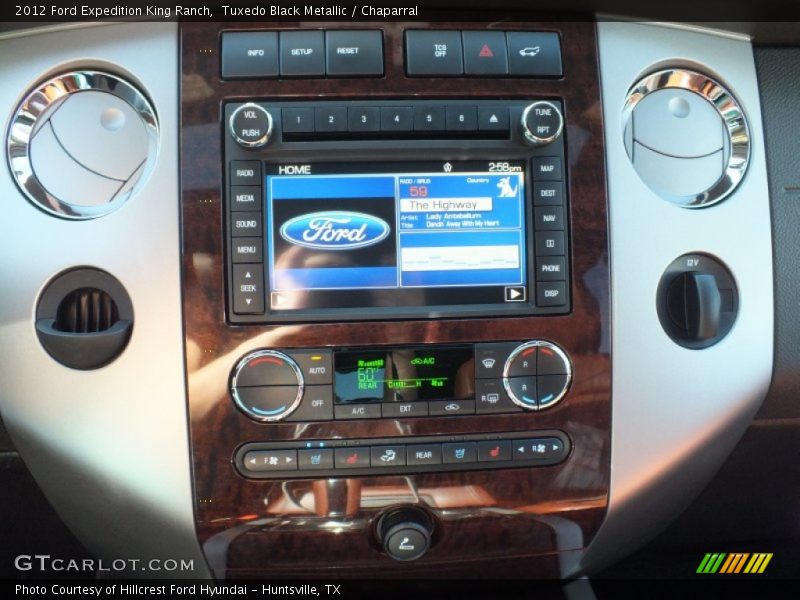 Tuxedo Black Metallic / Chaparral 2012 Ford Expedition King Ranch