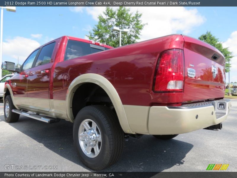 Deep Cherry Red Crystal Pearl / Dark Slate/Russet 2012 Dodge Ram 2500 HD Laramie Longhorn Crew Cab 4x4
