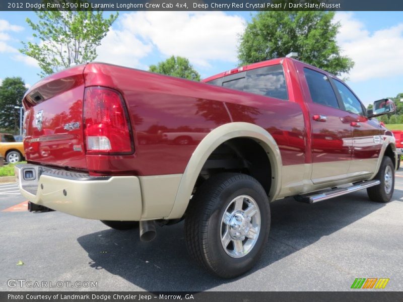 Deep Cherry Red Crystal Pearl / Dark Slate/Russet 2012 Dodge Ram 2500 HD Laramie Longhorn Crew Cab 4x4