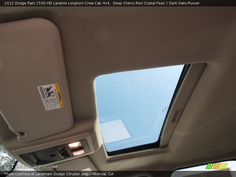 Deep Cherry Red Crystal Pearl / Dark Slate/Russet 2012 Dodge Ram 2500 HD Laramie Longhorn Crew Cab 4x4