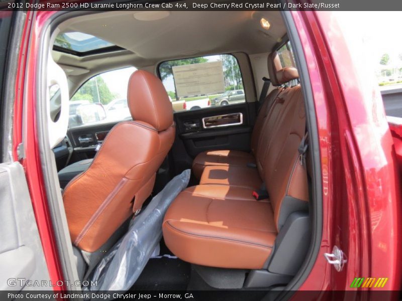 Deep Cherry Red Crystal Pearl / Dark Slate/Russet 2012 Dodge Ram 2500 HD Laramie Longhorn Crew Cab 4x4