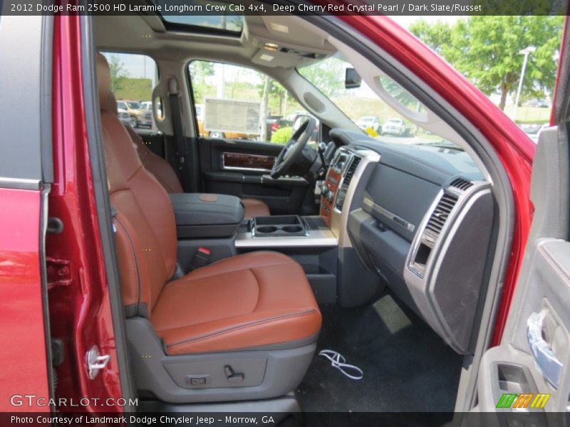 Deep Cherry Red Crystal Pearl / Dark Slate/Russet 2012 Dodge Ram 2500 HD Laramie Longhorn Crew Cab 4x4