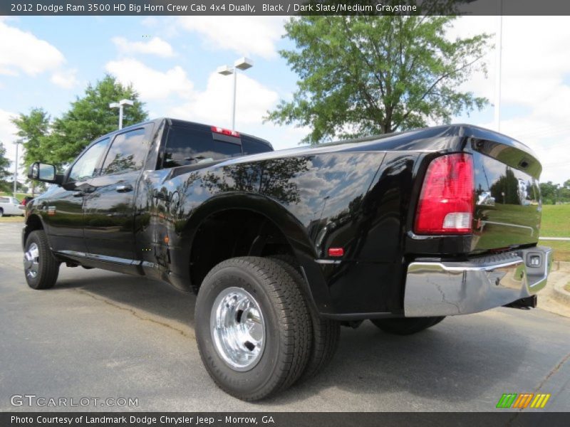 Black / Dark Slate/Medium Graystone 2012 Dodge Ram 3500 HD Big Horn Crew Cab 4x4 Dually