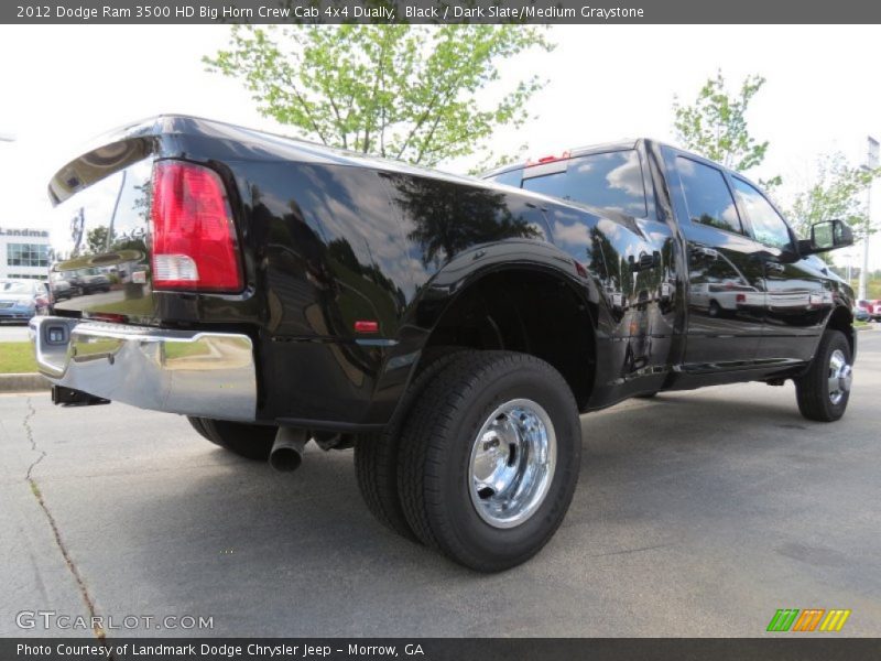 Black / Dark Slate/Medium Graystone 2012 Dodge Ram 3500 HD Big Horn Crew Cab 4x4 Dually