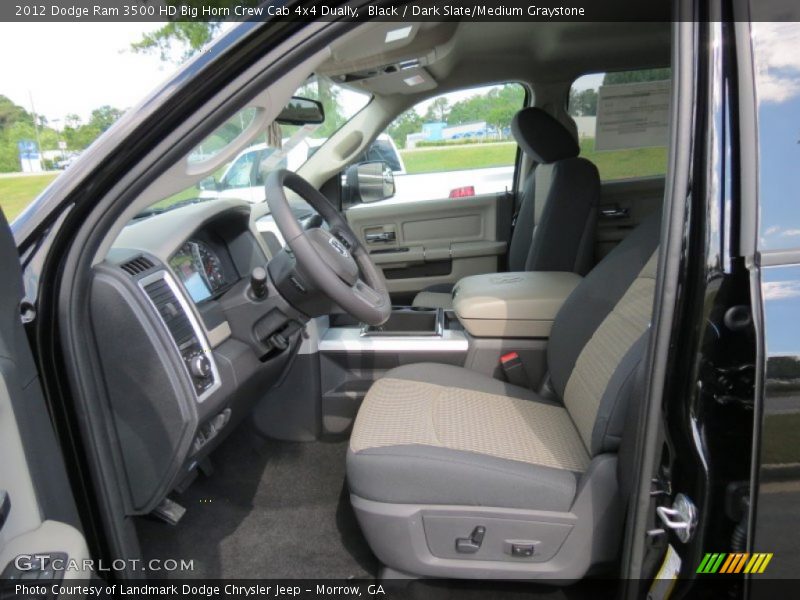Black / Dark Slate/Medium Graystone 2012 Dodge Ram 3500 HD Big Horn Crew Cab 4x4 Dually