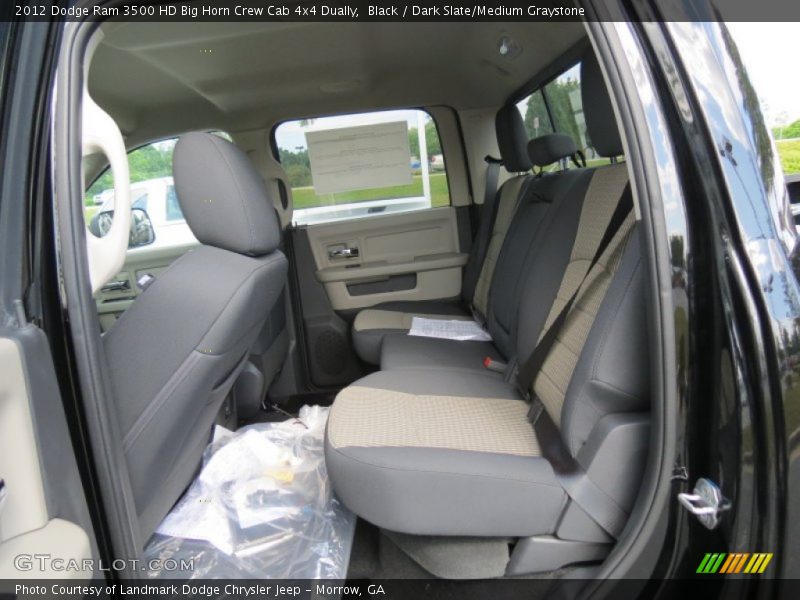 Black / Dark Slate/Medium Graystone 2012 Dodge Ram 3500 HD Big Horn Crew Cab 4x4 Dually