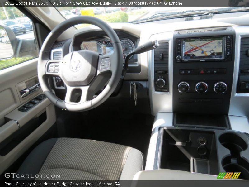 Black / Dark Slate/Medium Graystone 2012 Dodge Ram 3500 HD Big Horn Crew Cab 4x4 Dually