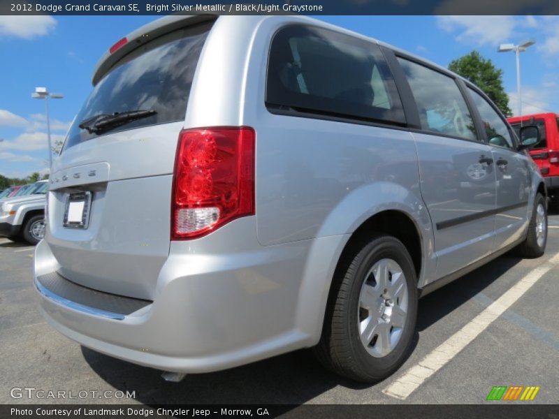 Bright Silver Metallic / Black/Light Graystone 2012 Dodge Grand Caravan SE