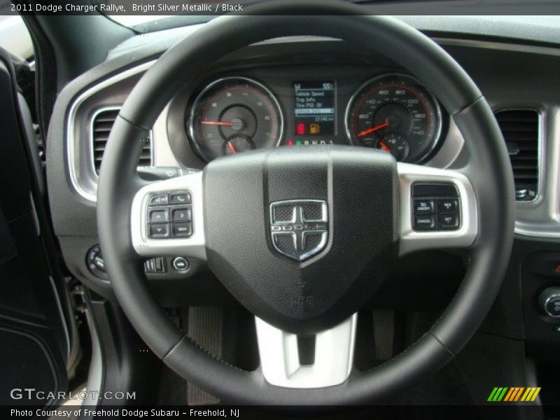 Bright Silver Metallic / Black 2011 Dodge Charger Rallye