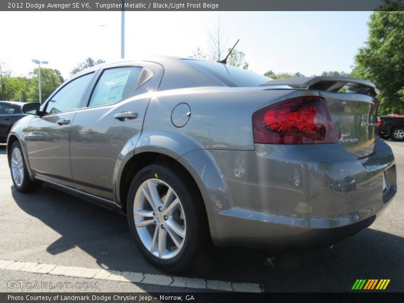 Tungsten Metallic / Black/Light Frost Beige 2012 Dodge Avenger SE V6