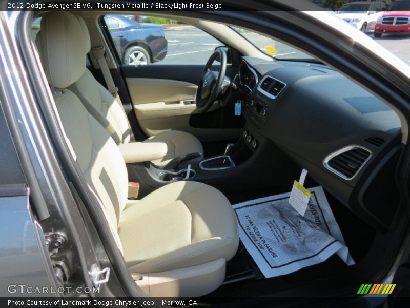 Tungsten Metallic / Black/Light Frost Beige 2012 Dodge Avenger SE V6