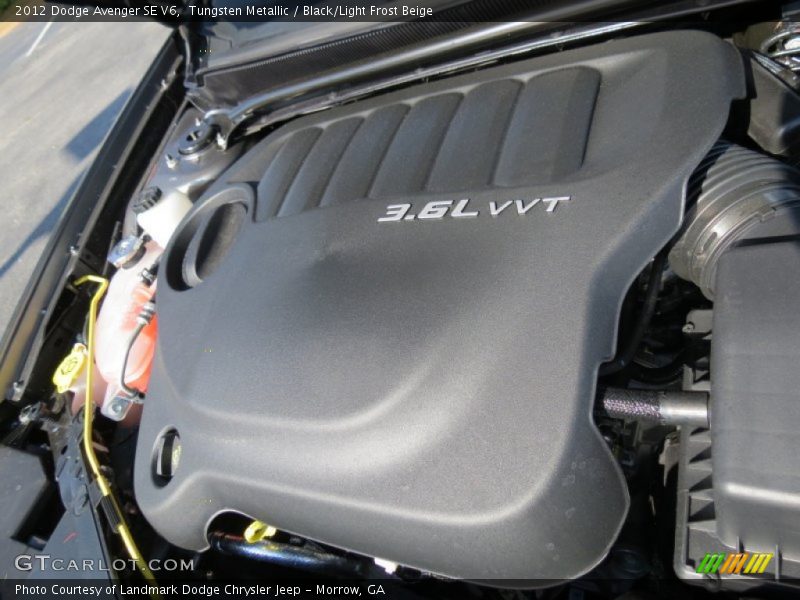 Tungsten Metallic / Black/Light Frost Beige 2012 Dodge Avenger SE V6