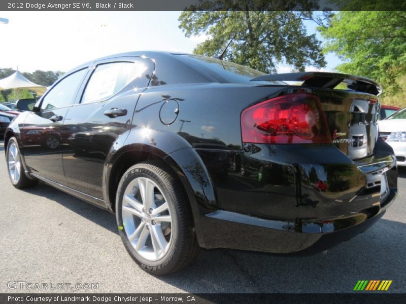 Black / Black 2012 Dodge Avenger SE V6