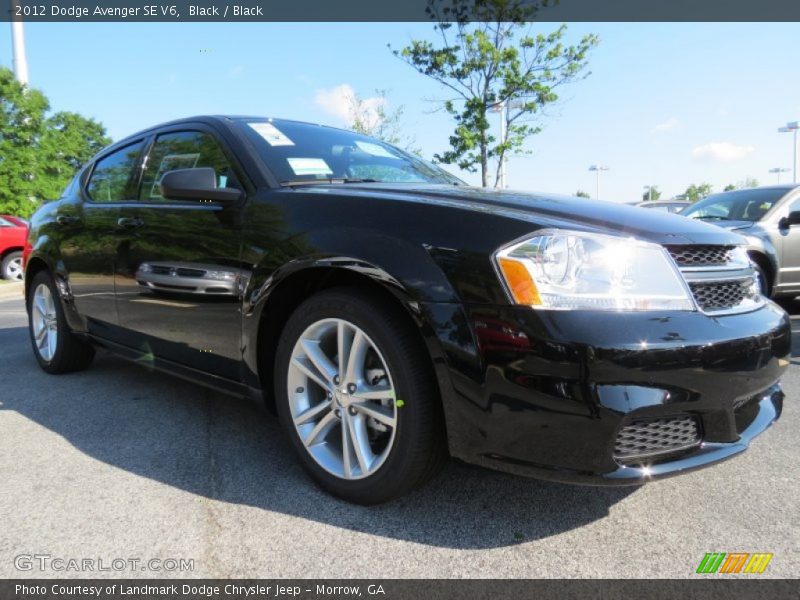 Black / Black 2012 Dodge Avenger SE V6