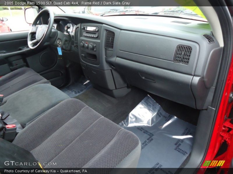 Flame Red / Dark Slate Gray 2005 Dodge Ram 1500 SLT Quad Cab 4x4