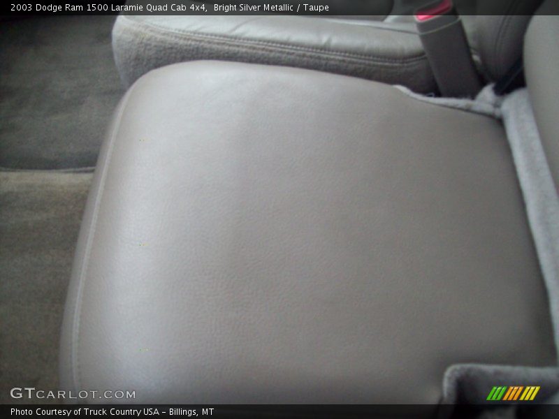 Bright Silver Metallic / Taupe 2003 Dodge Ram 1500 Laramie Quad Cab 4x4