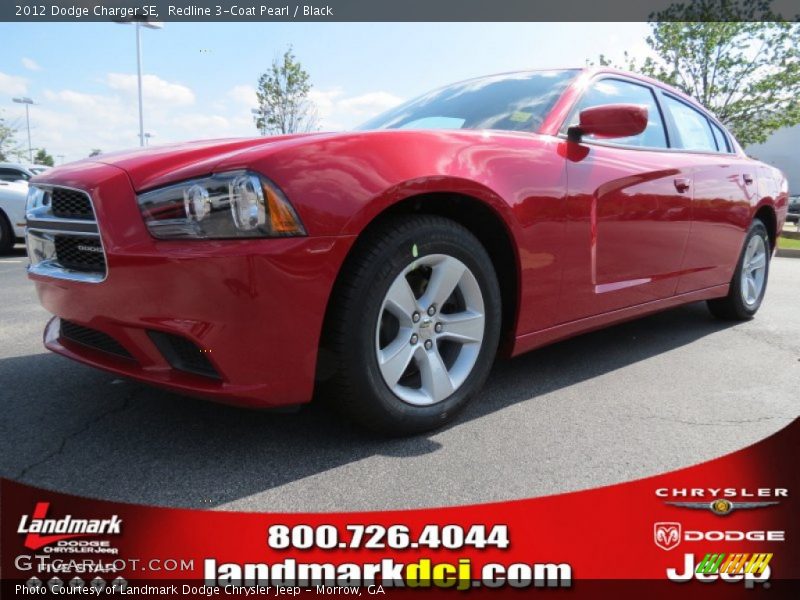 Redline 3-Coat Pearl / Black 2012 Dodge Charger SE