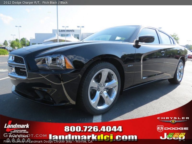 Pitch Black / Black 2012 Dodge Charger R/T