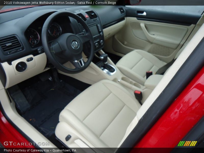 Salsa Red / Cornsilk Beige 2010 Volkswagen Jetta Wolfsburg Edition Sedan