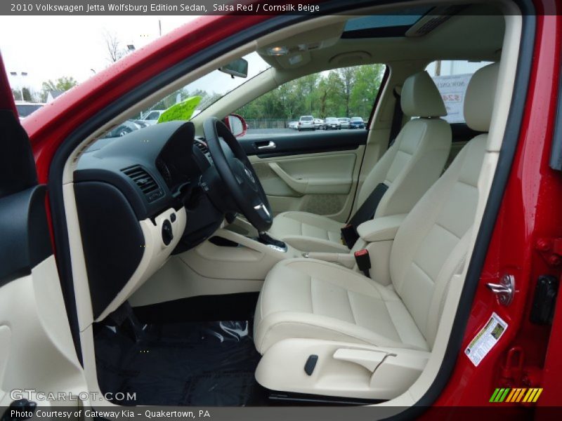 Salsa Red / Cornsilk Beige 2010 Volkswagen Jetta Wolfsburg Edition Sedan