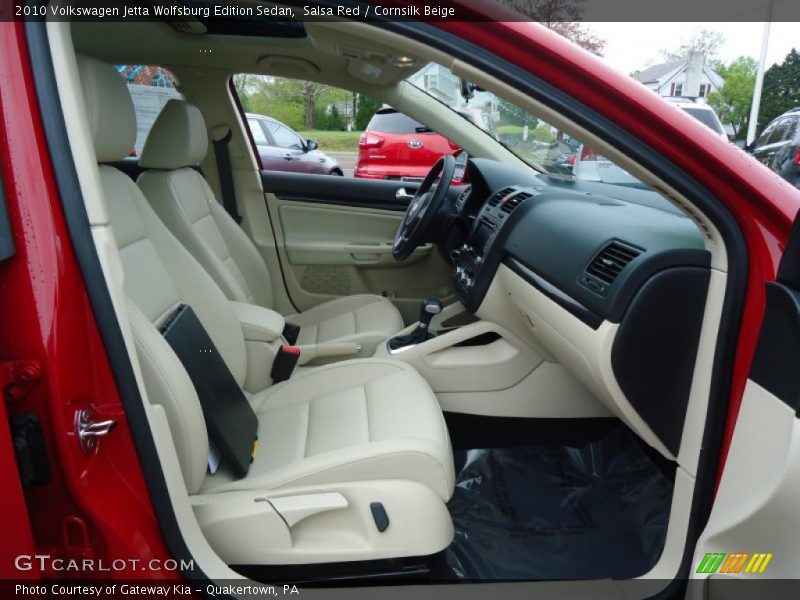 Salsa Red / Cornsilk Beige 2010 Volkswagen Jetta Wolfsburg Edition Sedan