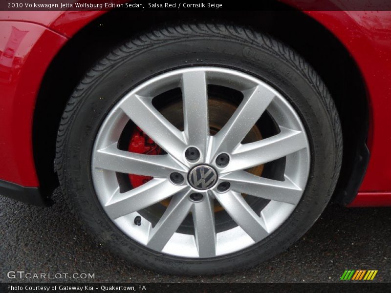 Salsa Red / Cornsilk Beige 2010 Volkswagen Jetta Wolfsburg Edition Sedan