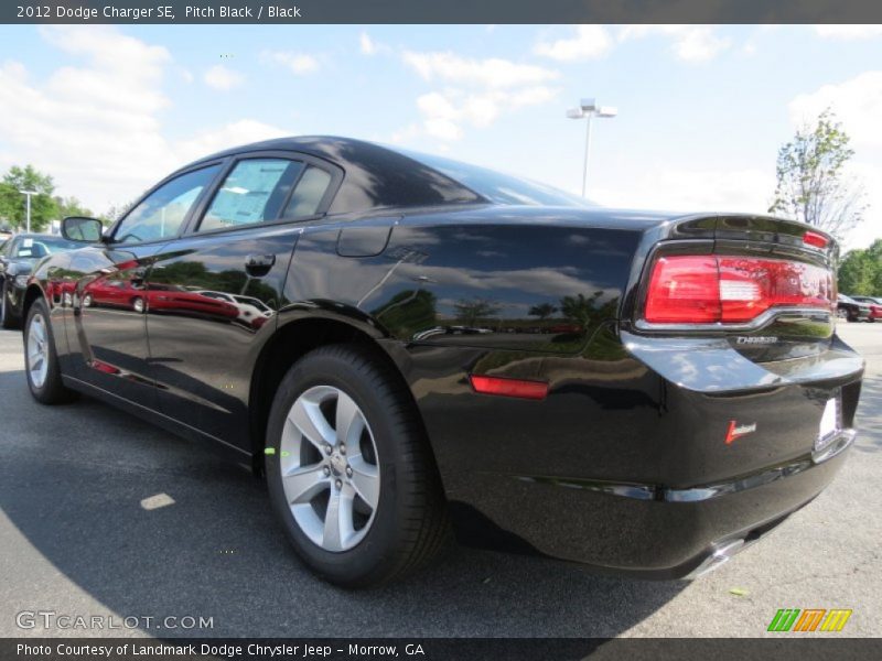 Pitch Black / Black 2012 Dodge Charger SE