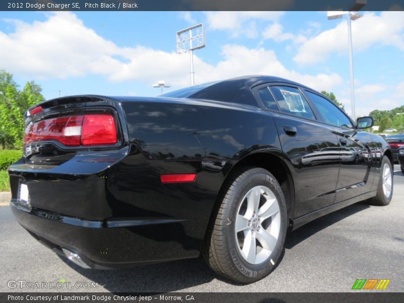 Pitch Black / Black 2012 Dodge Charger SE