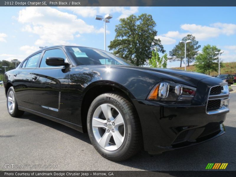 Pitch Black / Black 2012 Dodge Charger SE