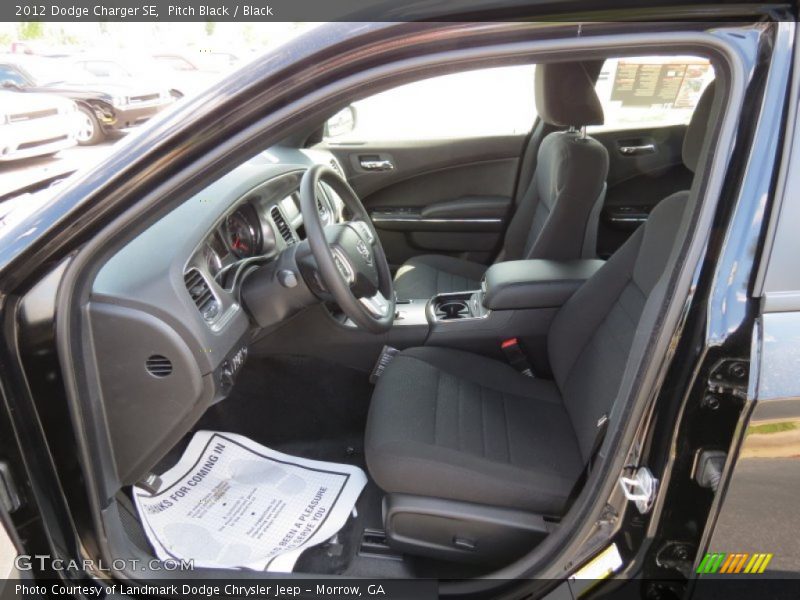 Pitch Black / Black 2012 Dodge Charger SE