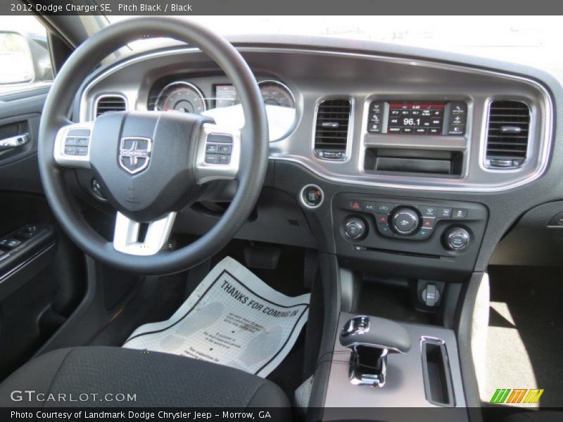 Pitch Black / Black 2012 Dodge Charger SE